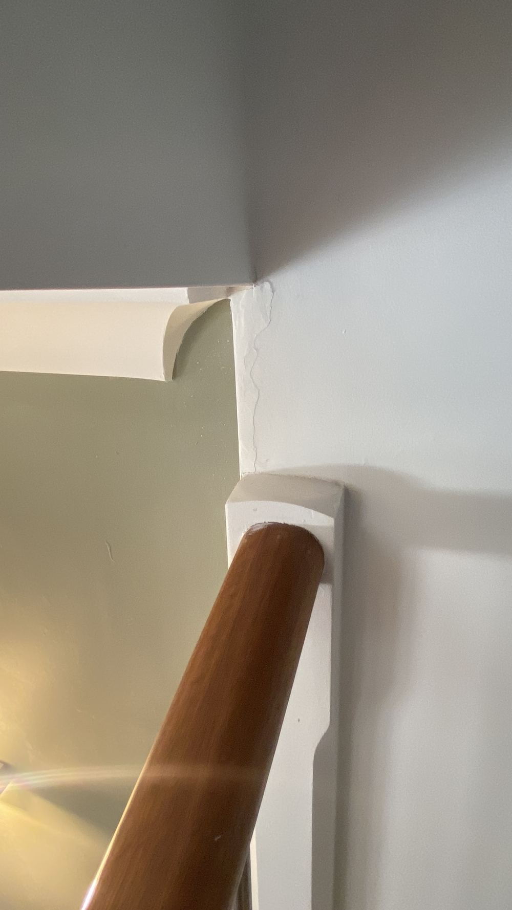 Cracks through cornices and walls consistent with settlement, found during a pre-purchase building and pest inspection in Castle Hill